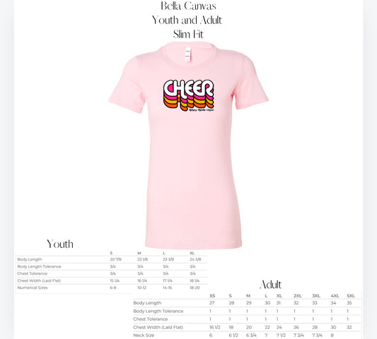 Custom Order Athens Cheer- MS- light pink- women’s fit