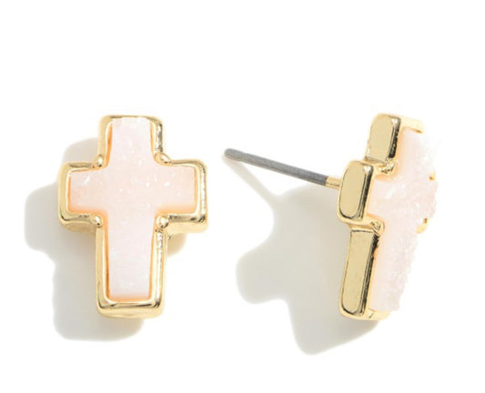 Cross Stud Earrings