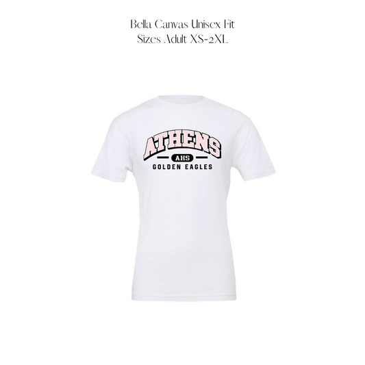 Custom Order Athens Cheer- HS - White Tee